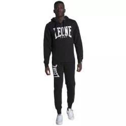 Sweat à capuche zippé Leone big logo (noir) 3