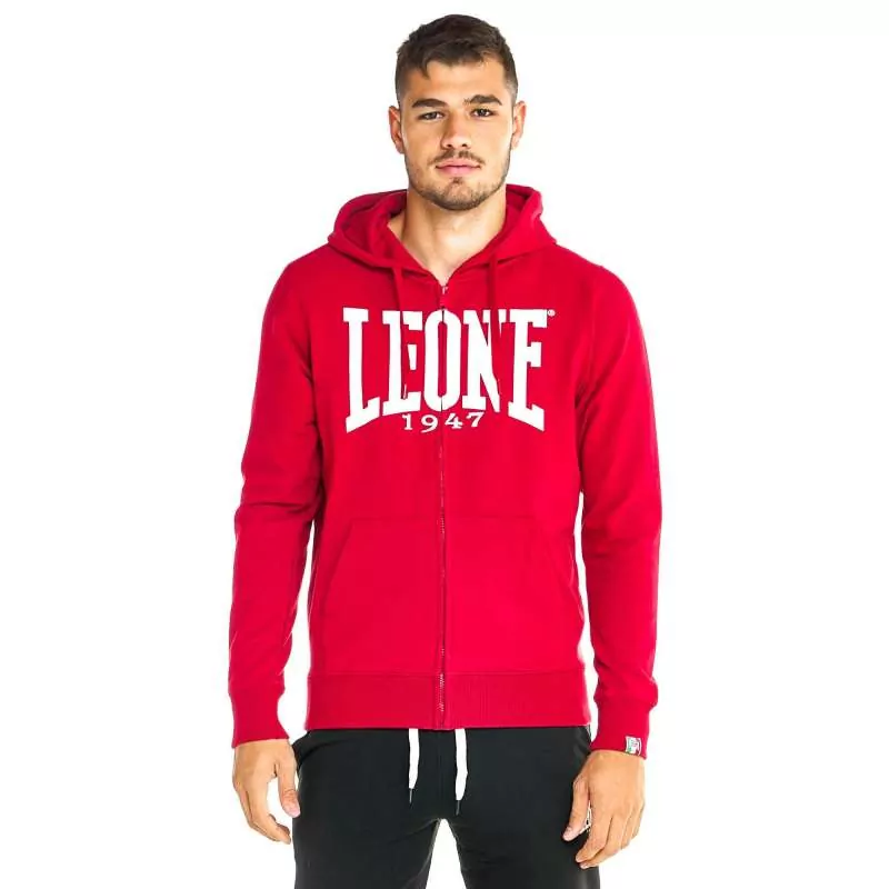 Sweat-shirt Leone avec fermeture éclair (bordeaux)