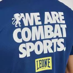 Leone1947 logo wacs T-shirt ABX131 (bleu) 5