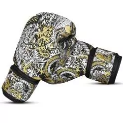 Gants muay thai Buddha fantasy dragon (blanc) 1