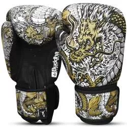 Gants muay thai Buddha fantasy dragon (blanc) 4