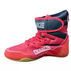 Chaussures de boxe Charlie ring pro (rouge) 1