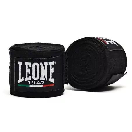 Bandages boxe Leone 1947 pour enfants 2,5 m (noir)