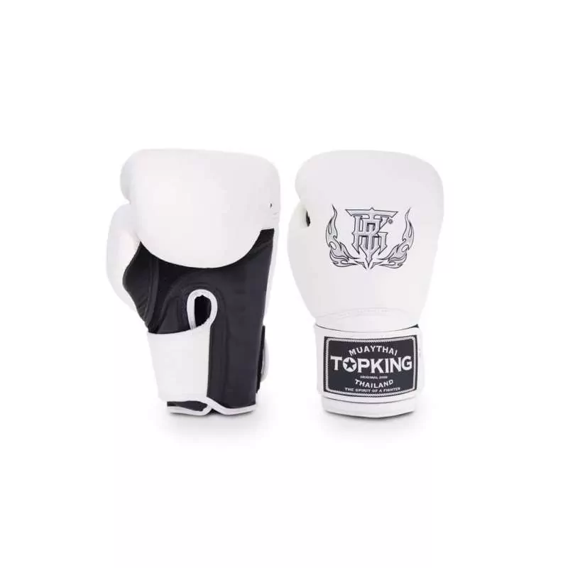 Gants de boxe TopKing super air (blanc/noir)