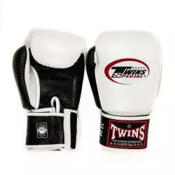 Gants muay thai Twins Special BGVL3 (blanc/noir) 1