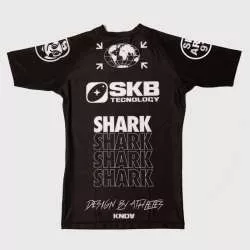 Rashguard manches courtes Shark boxing SKB97 (noir) 1