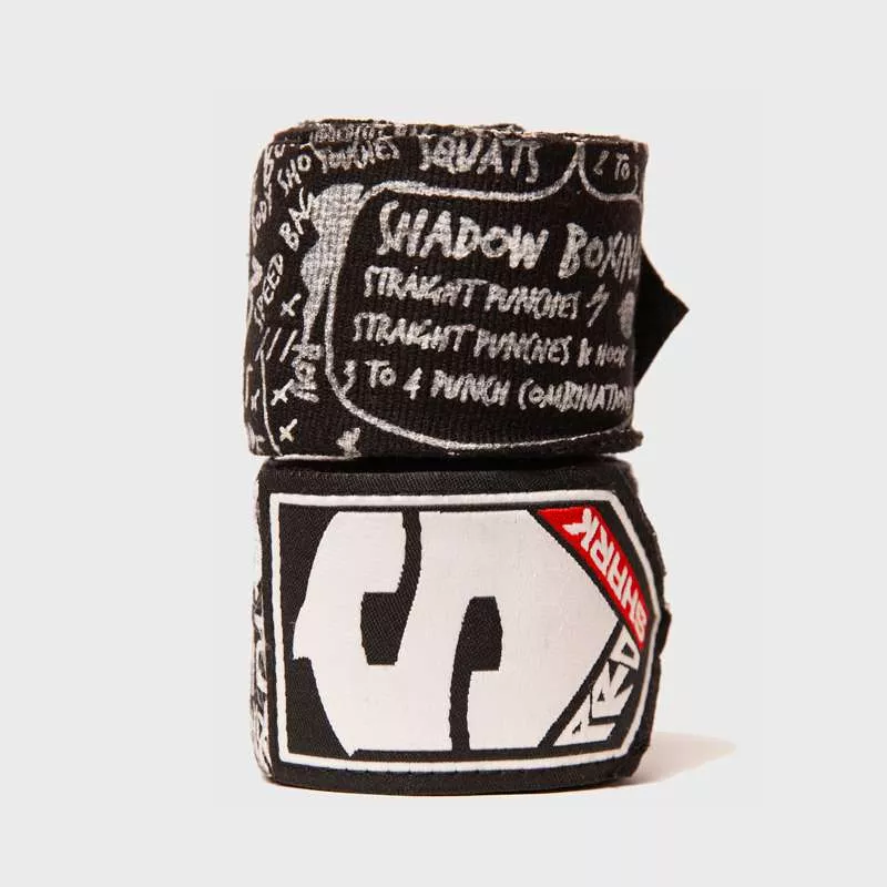 Bandages de boxe Shark boxing training (noir) 1