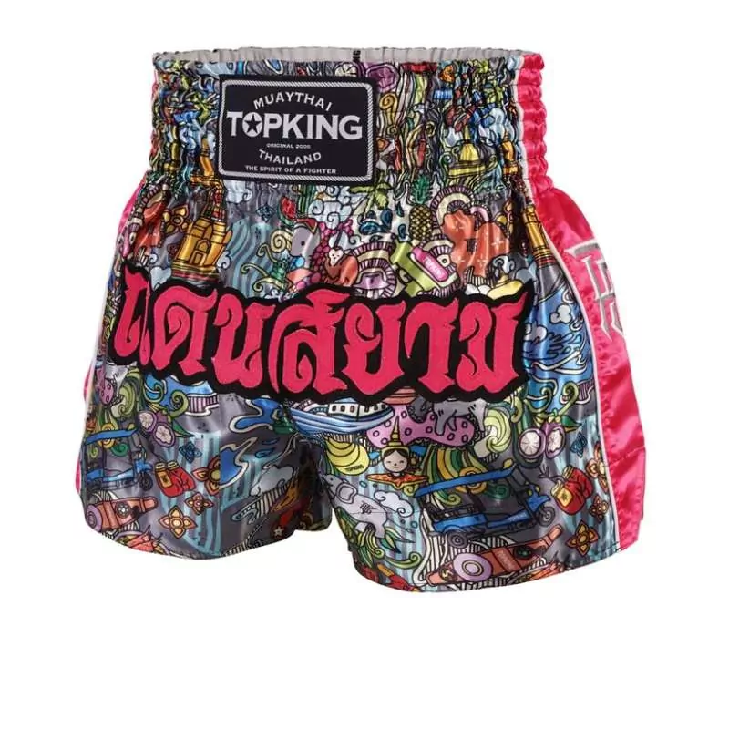 Short Top King muay thai 225 (rose)