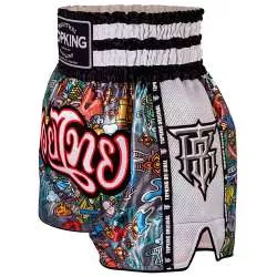 Top King muay thai pantalon 223 (blanc) 3