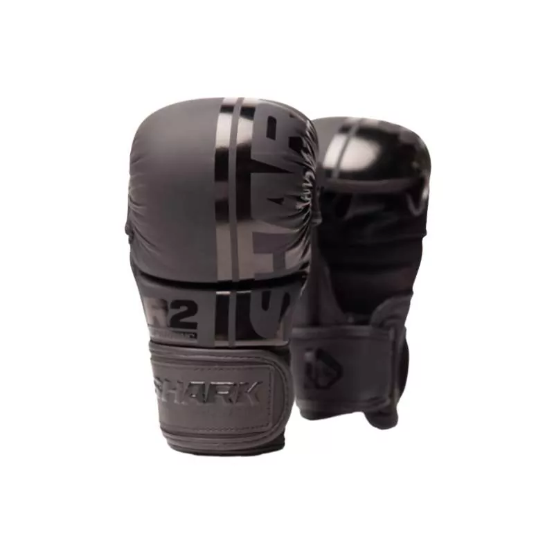 Gants MMA Shark Boxing R2 noir mats