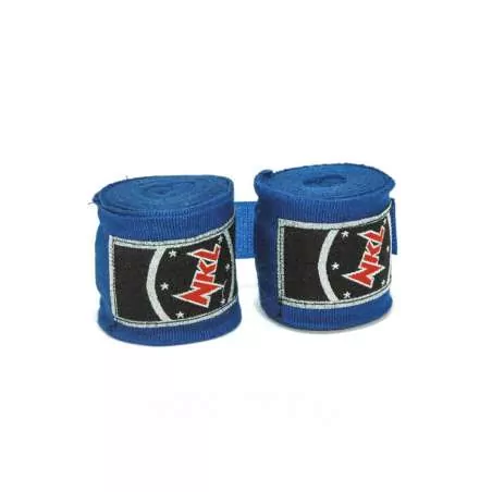 Bandages NKL muay thai bleu