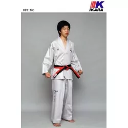 Combinaison taekwondo TTAF gris Ikara