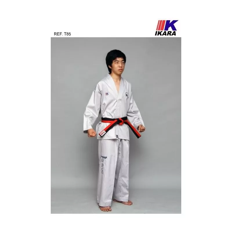 Combinaison taekwondo TTAF gris Ikara