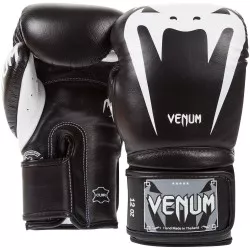 Gants de boxe Venum Giant 3.0 Cuir Noir / Blanc